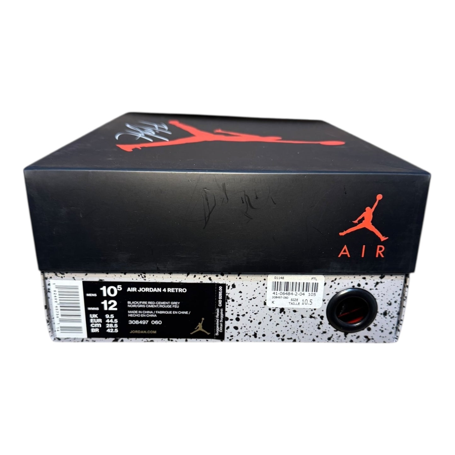 Jordan 4 Bred 2019 Size 10.5 (308497 060)