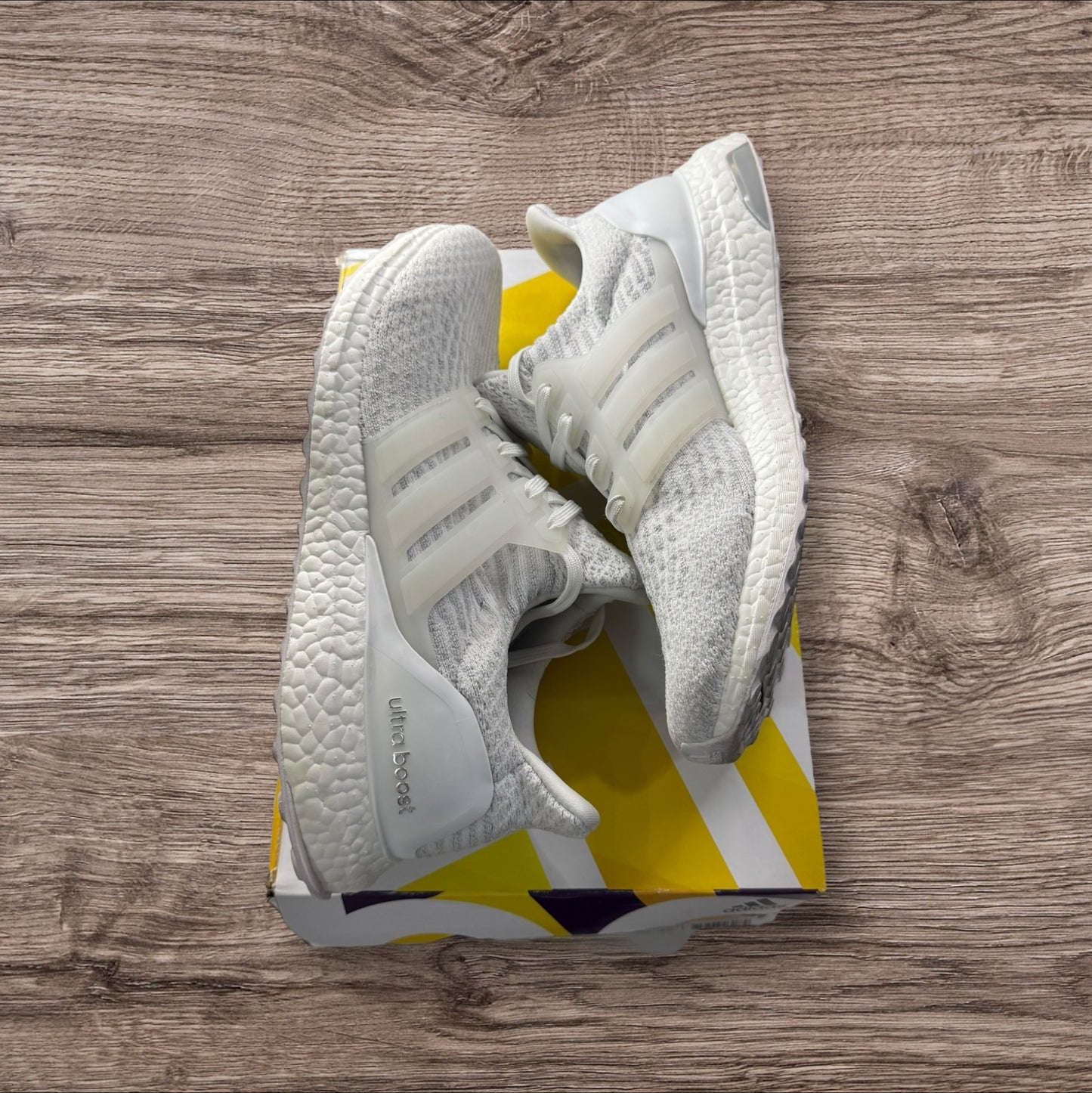 Adidas Ultraboost 3.0 Triple White Size 9 (BA8841)