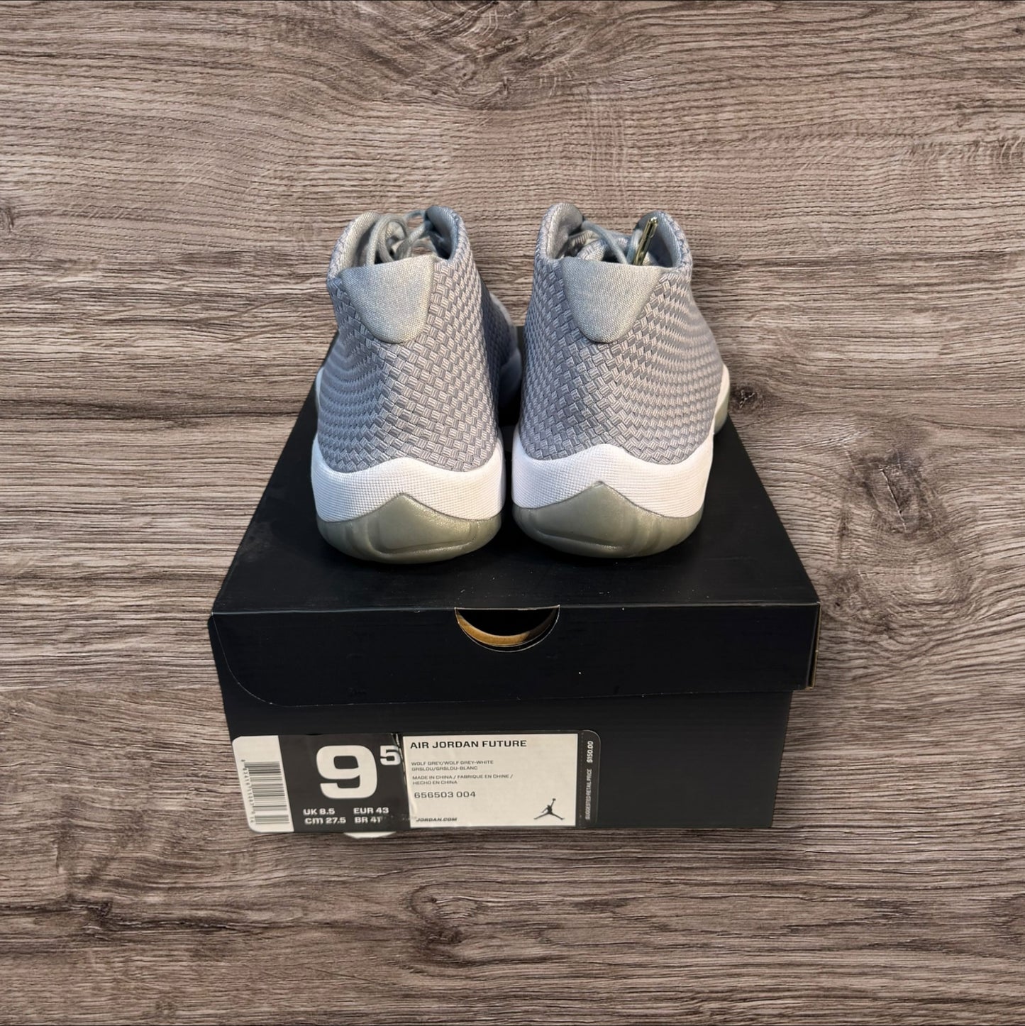 Jordan Future Wolf Grey Size 9.5 (656503 004)