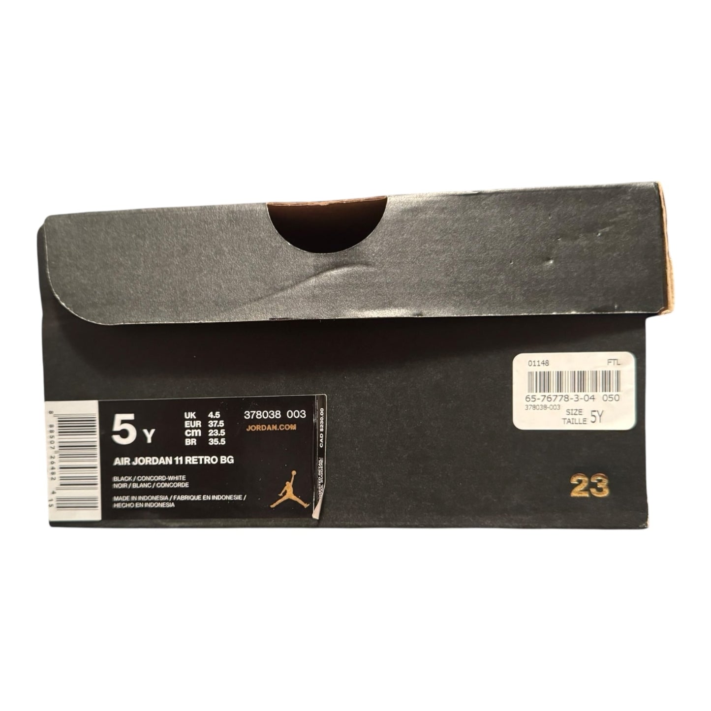 GS Jordan 11 Space Jam 2016 Size 5Y (378038 003)