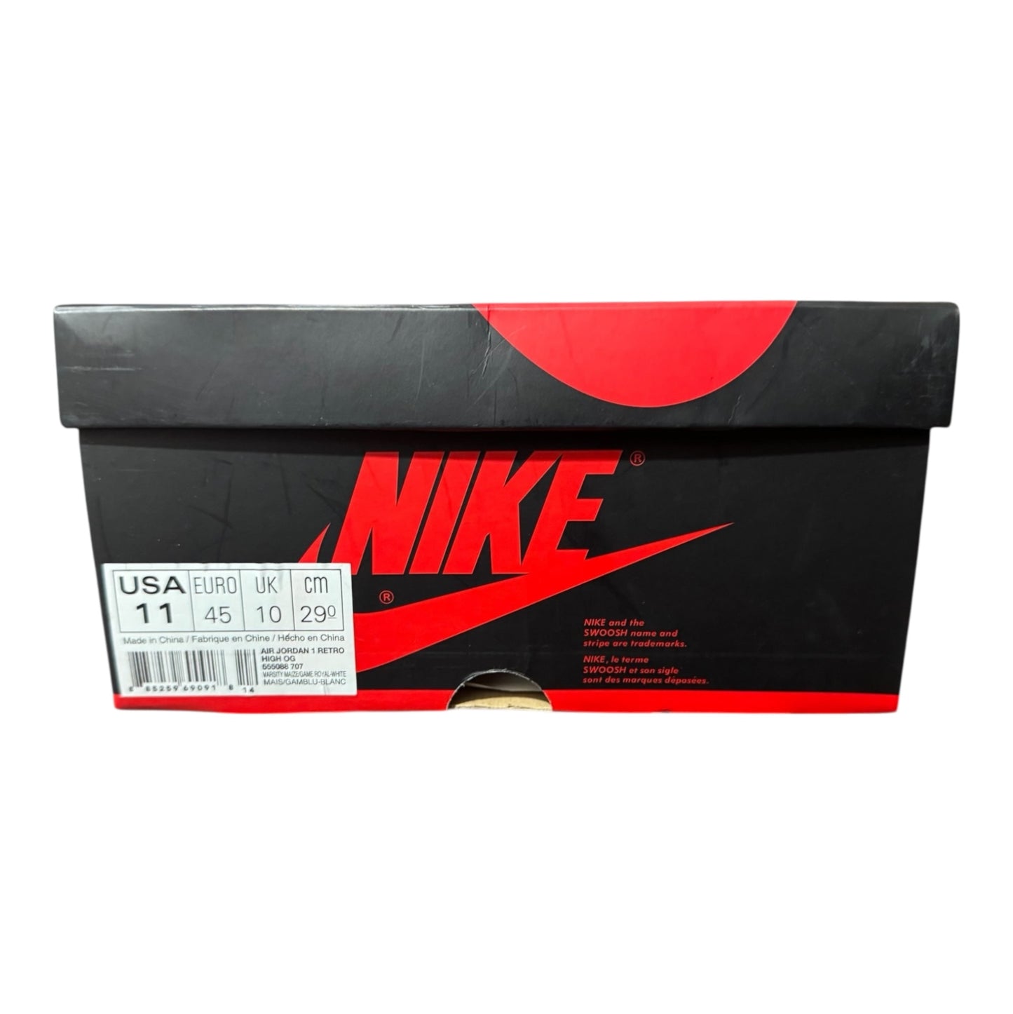 Jordan 1 High Laney Size 11 (555088 707)