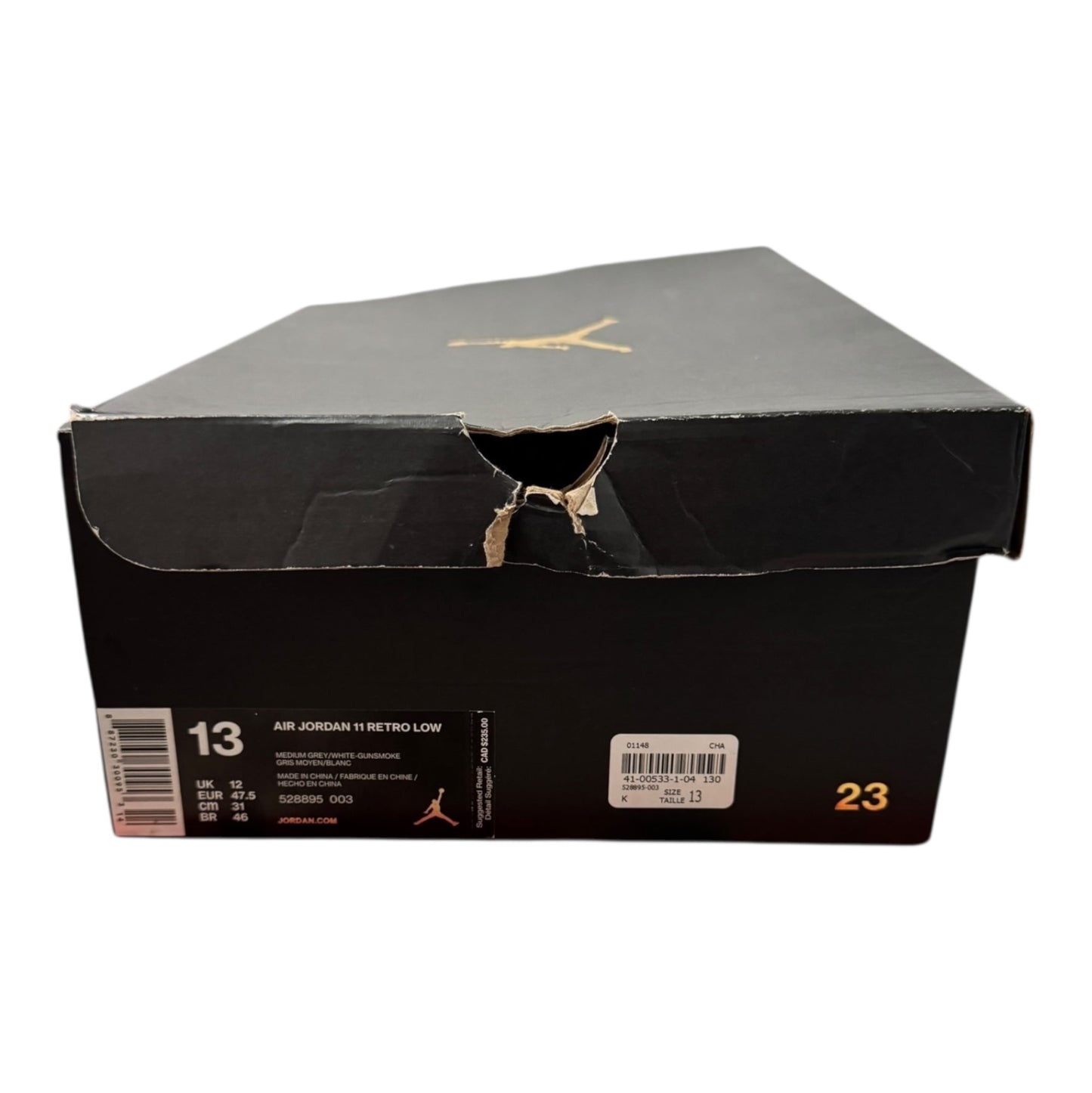 Jordan 11 Low Cool Grey Size 13 (528895 003)