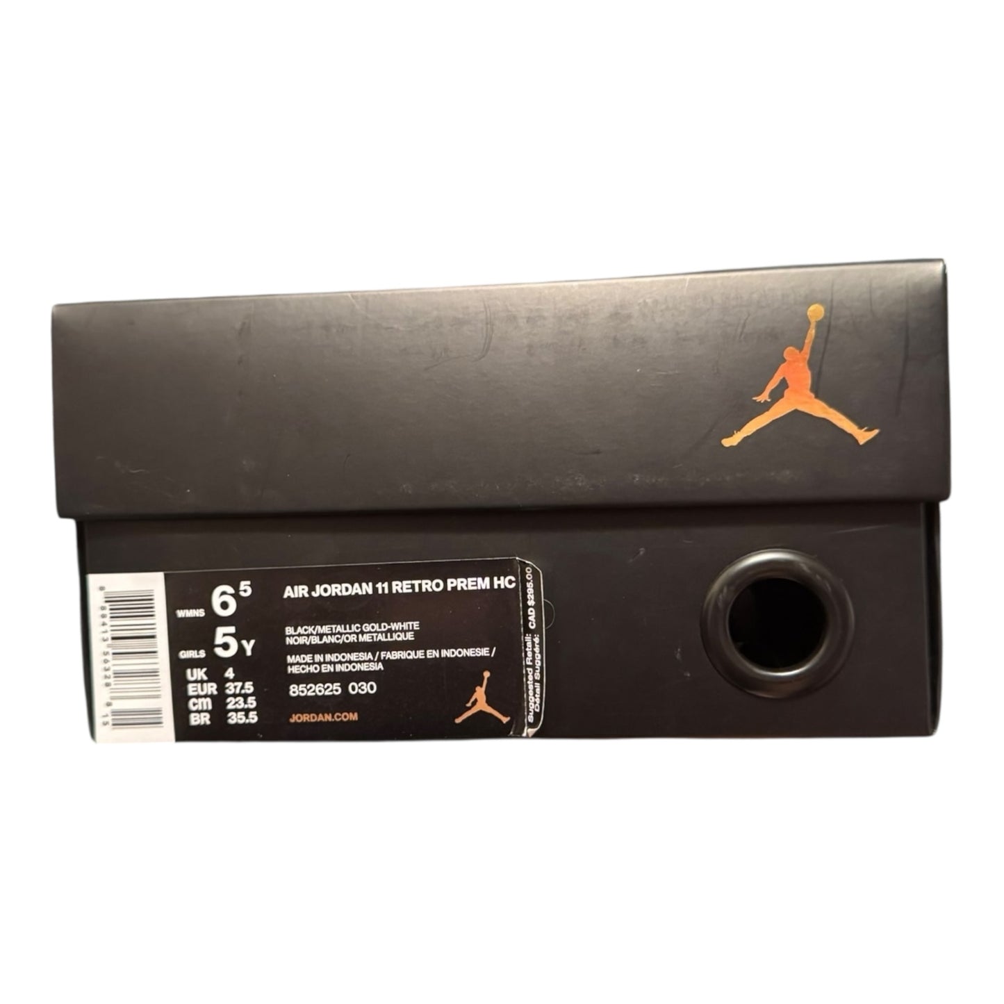 GS Jordan 11 Heiress Black Stingray Size 5Y (852625 030)