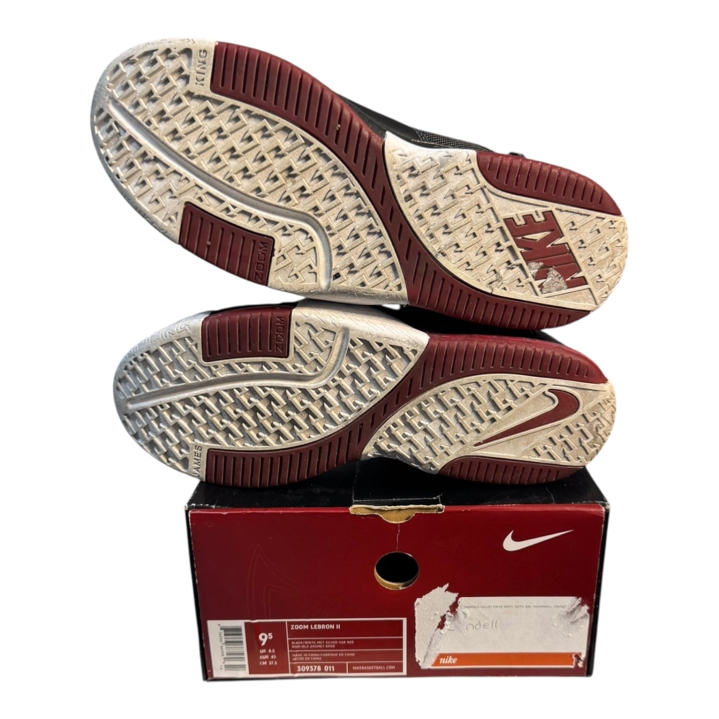 Nike Zoom Soldier II Black Crimson Size 9.5