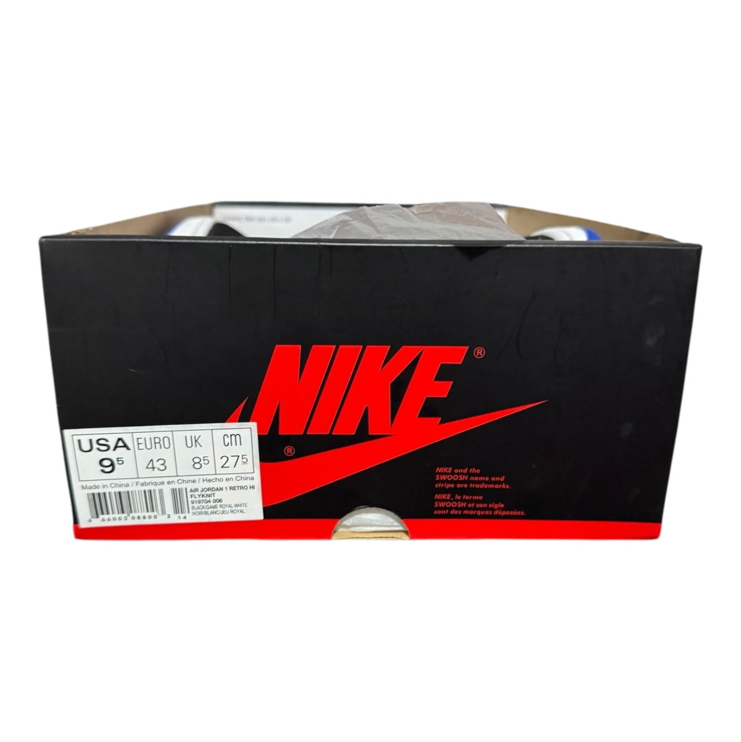 DS Jordan 1 High Flyknit Royal Size 9.5 (919704 006)