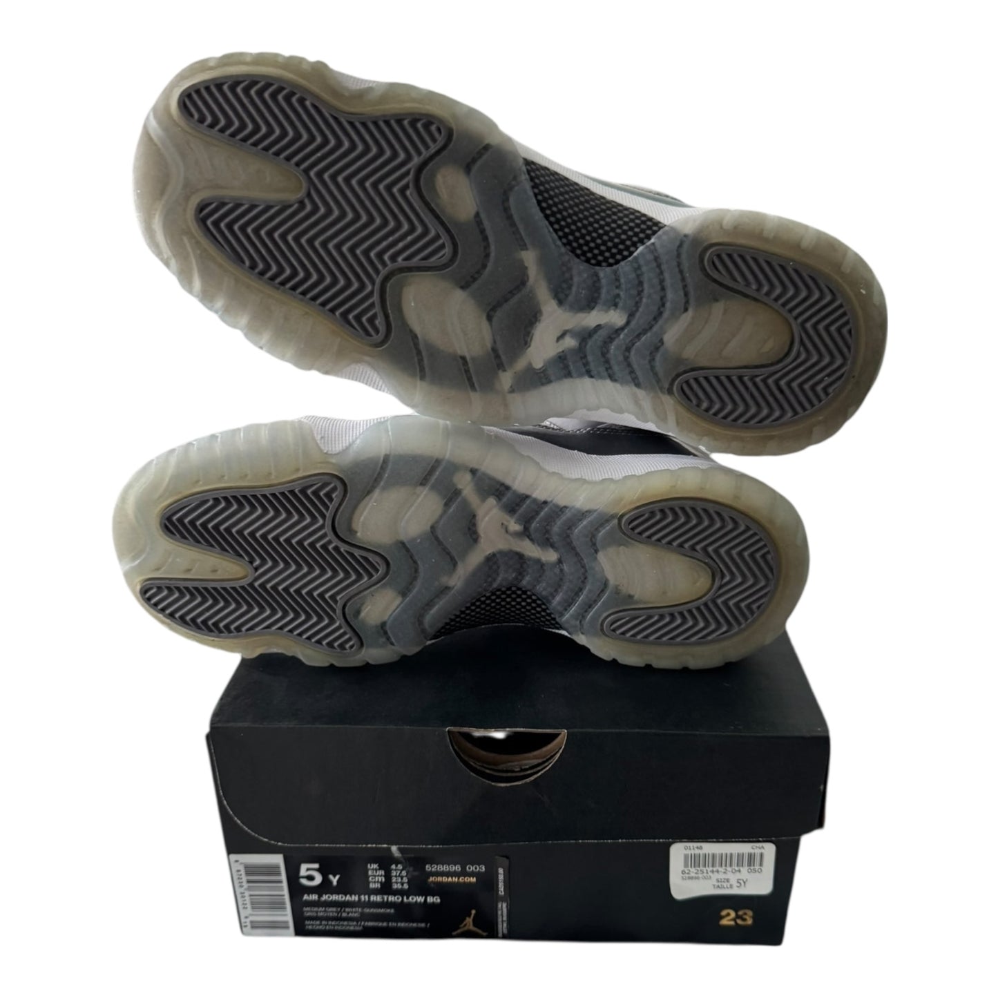 GS Jordan 11 Low Cool Grey Size 5Y (528896 003)