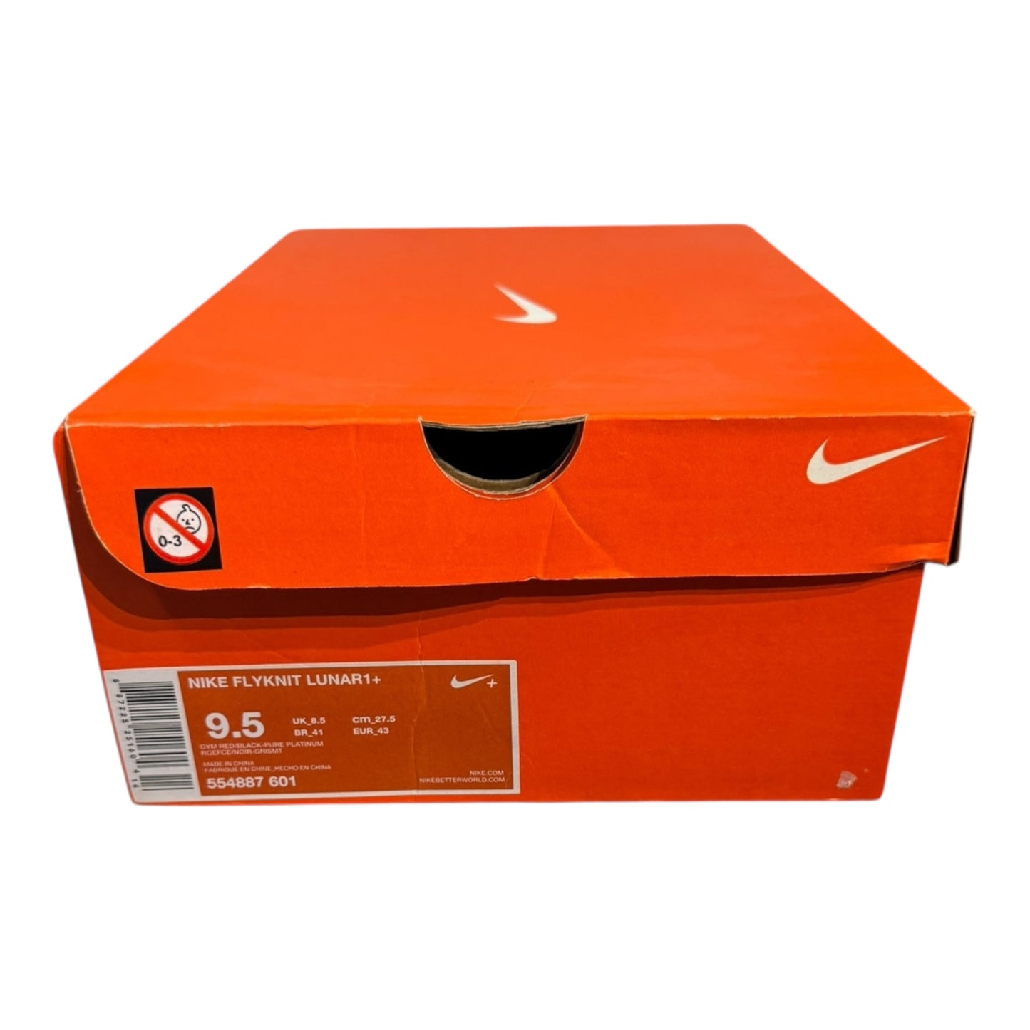 Nike Flyknit Lunar Gym Red Size 9.5 (554887 601)