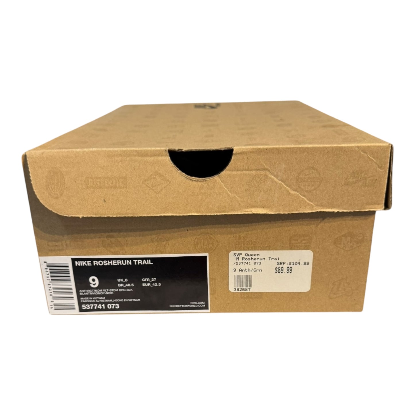 Nike Rosherun Trail Stadium Green Size 9 (537741 073)