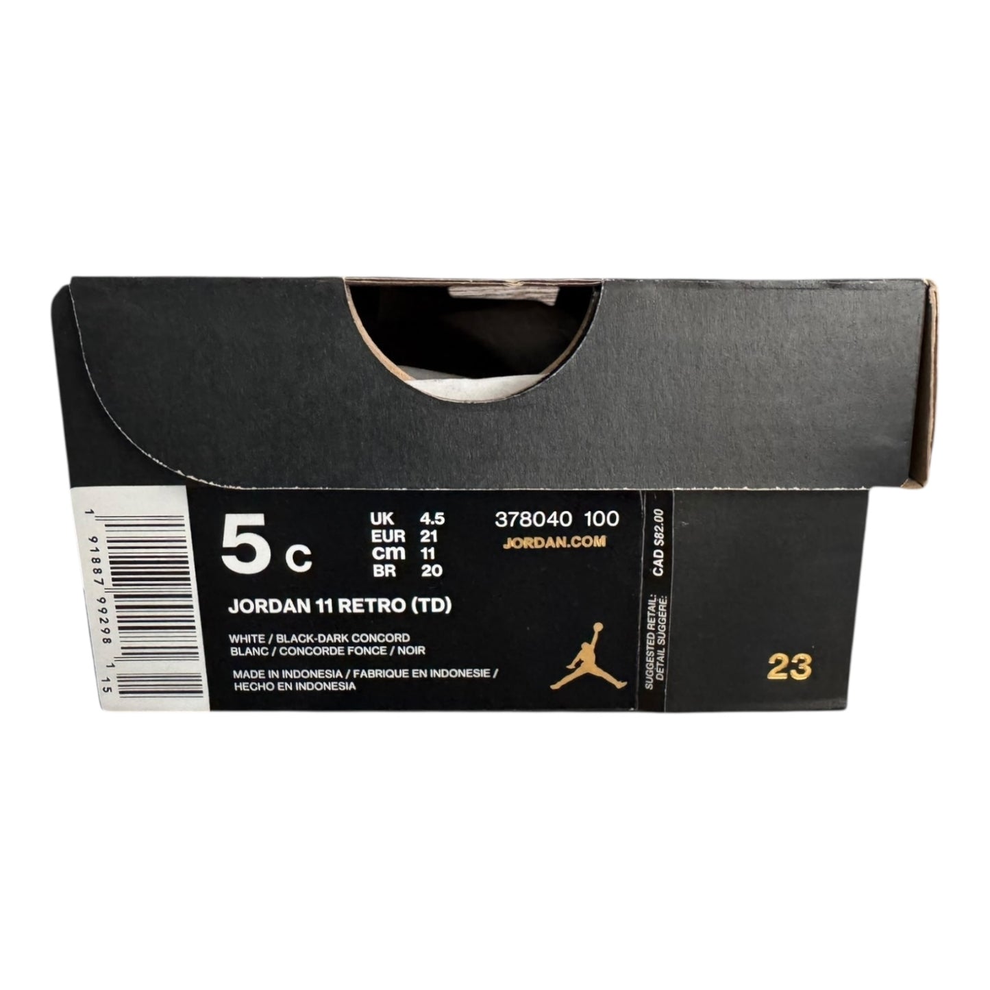 DS Infant Jordan 11 Concord Size 5C (378040 100)