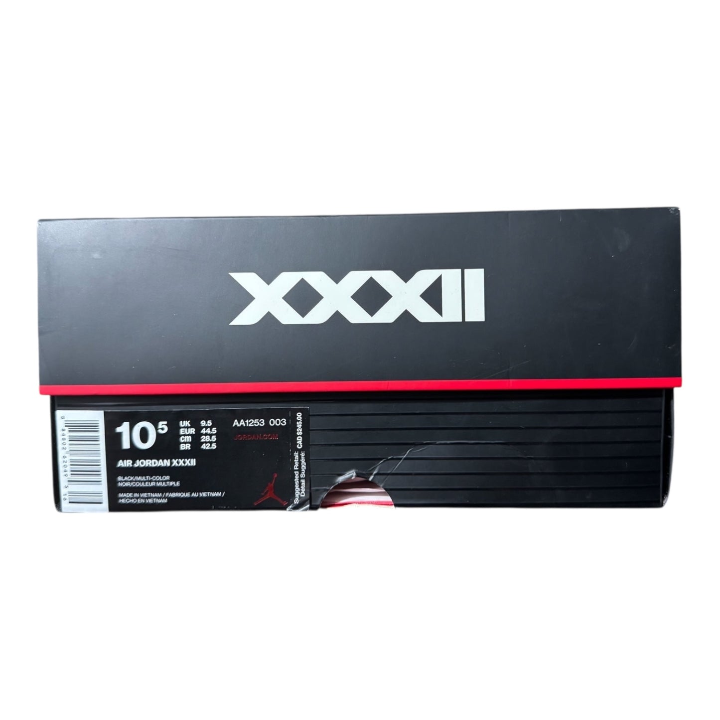 Jordan 32 Black Cat Size 10.5 (AA1253-003)