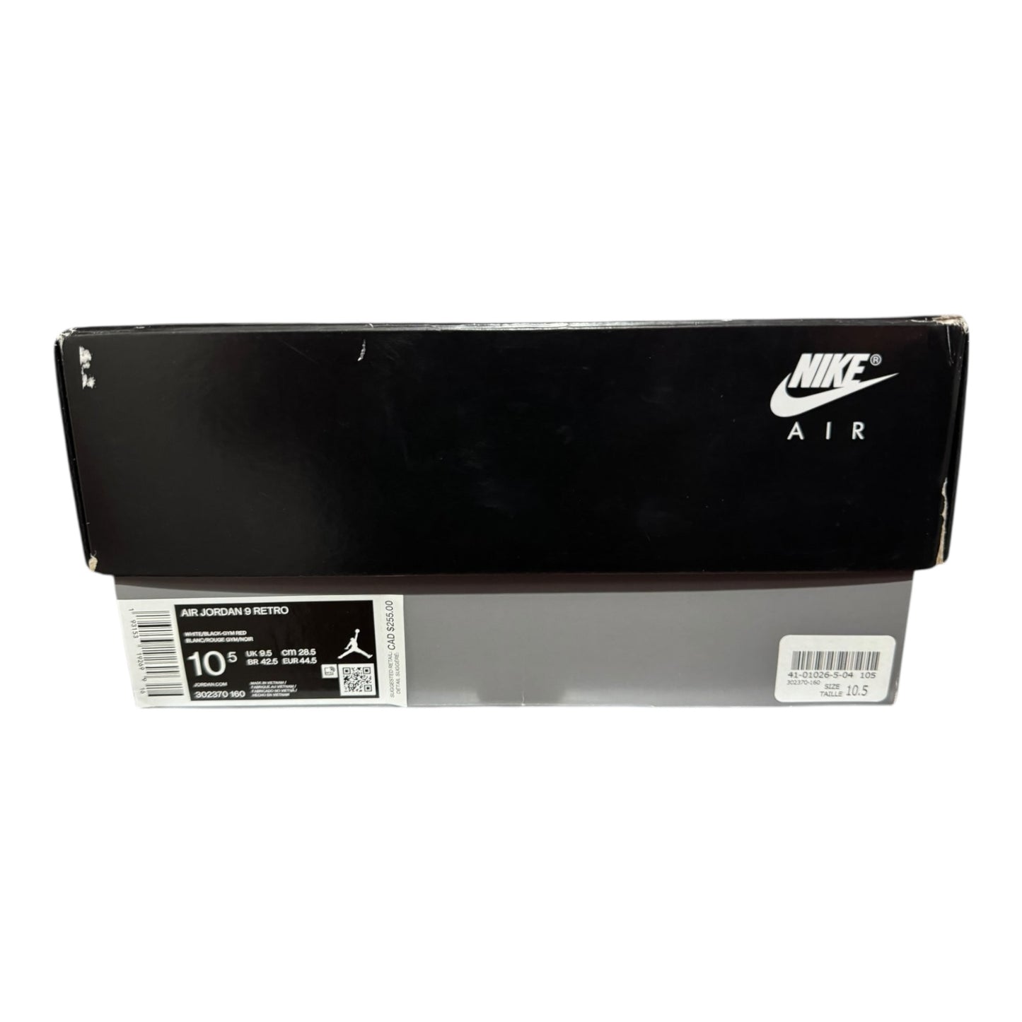 Jordan 9 Gym Red Size 10.5 (302370 160)