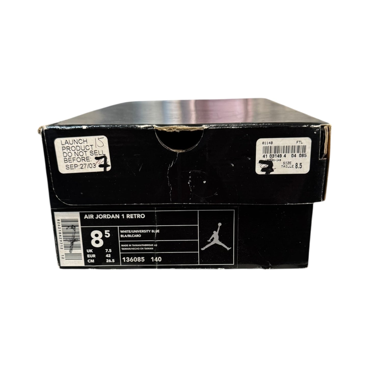 Jordan 1 UNC Patent Size 8.5 (136085 140)