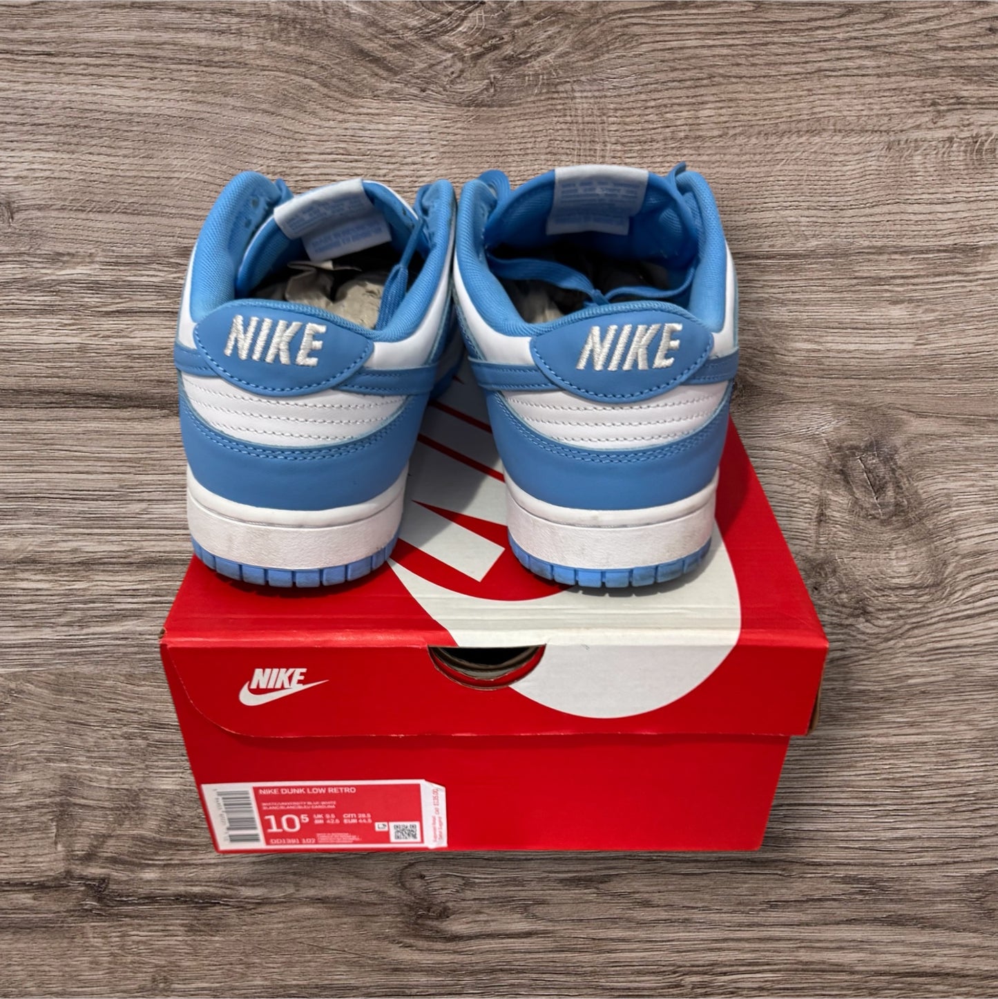 Nike Dunk Low UNC (2021) Size 10.5 (DD1391 102)