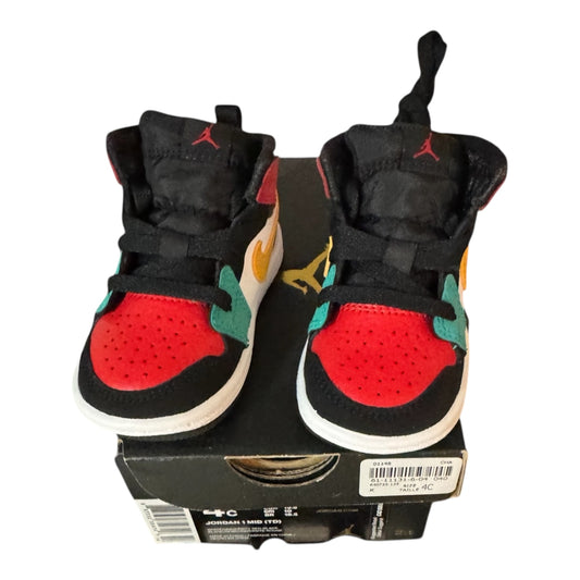 DS Infant Jordan 1 Mid Multi-Color Size 4C (640735 125)