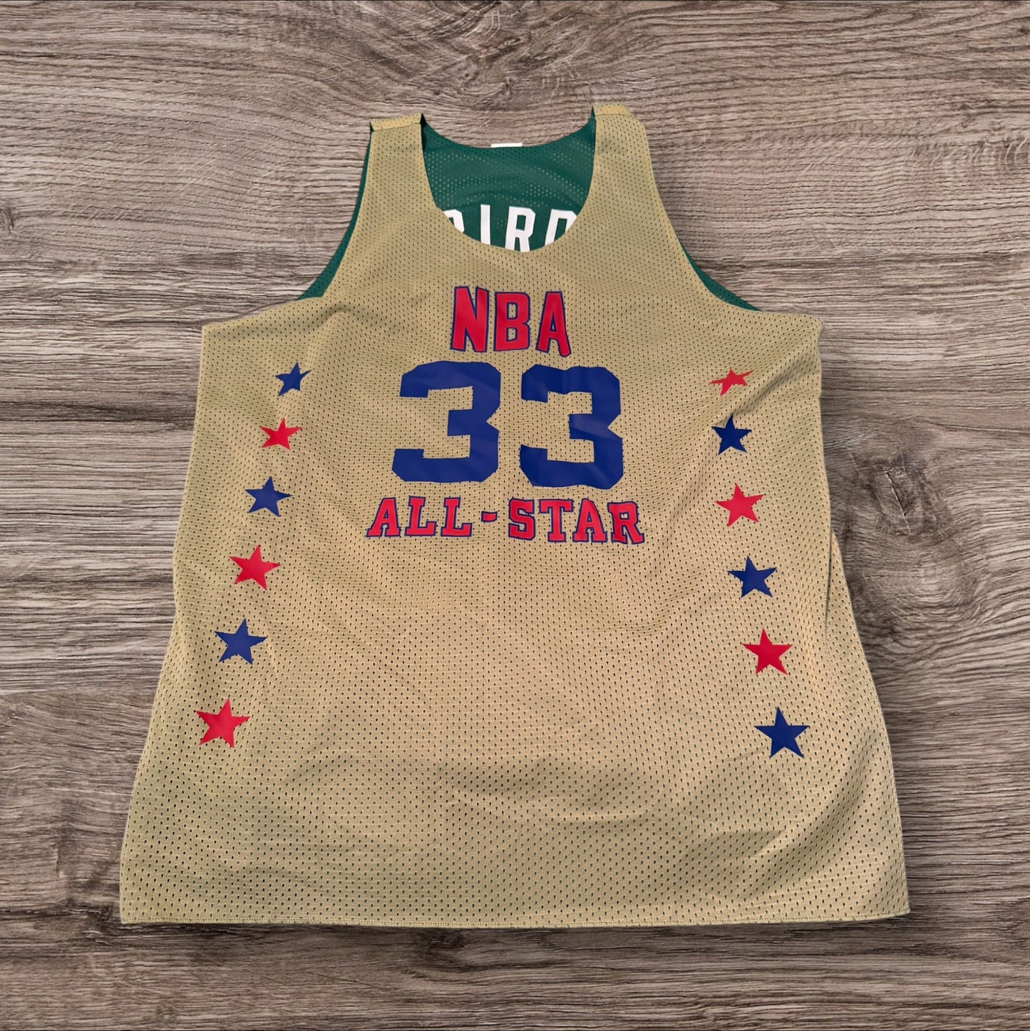 Mitchell & Ness Green Boston Celtics Larry Bird Reversible Practice Jersey Size XL