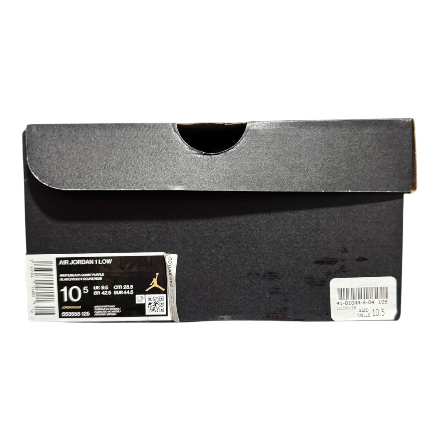 Jordan 1 Low Court Purple Size 10.5 (553558 125)