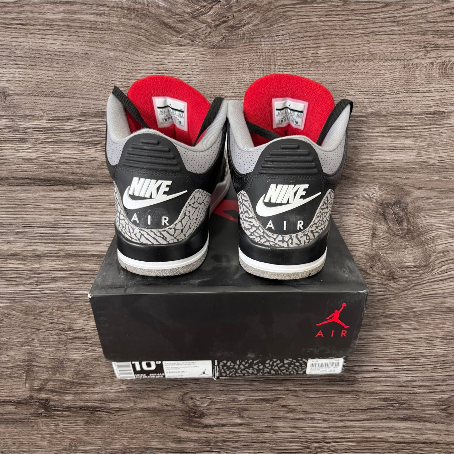 Jordan 3 Black Cement (2018) Size 10.5 (854262 001)