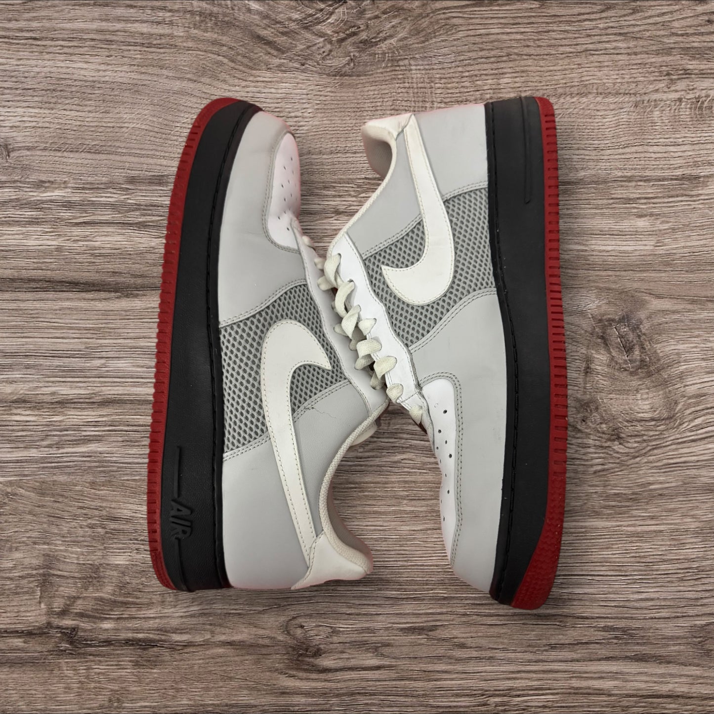 Nike Air Force 1 Grey/Red Size 13 (No Box 315122-118)