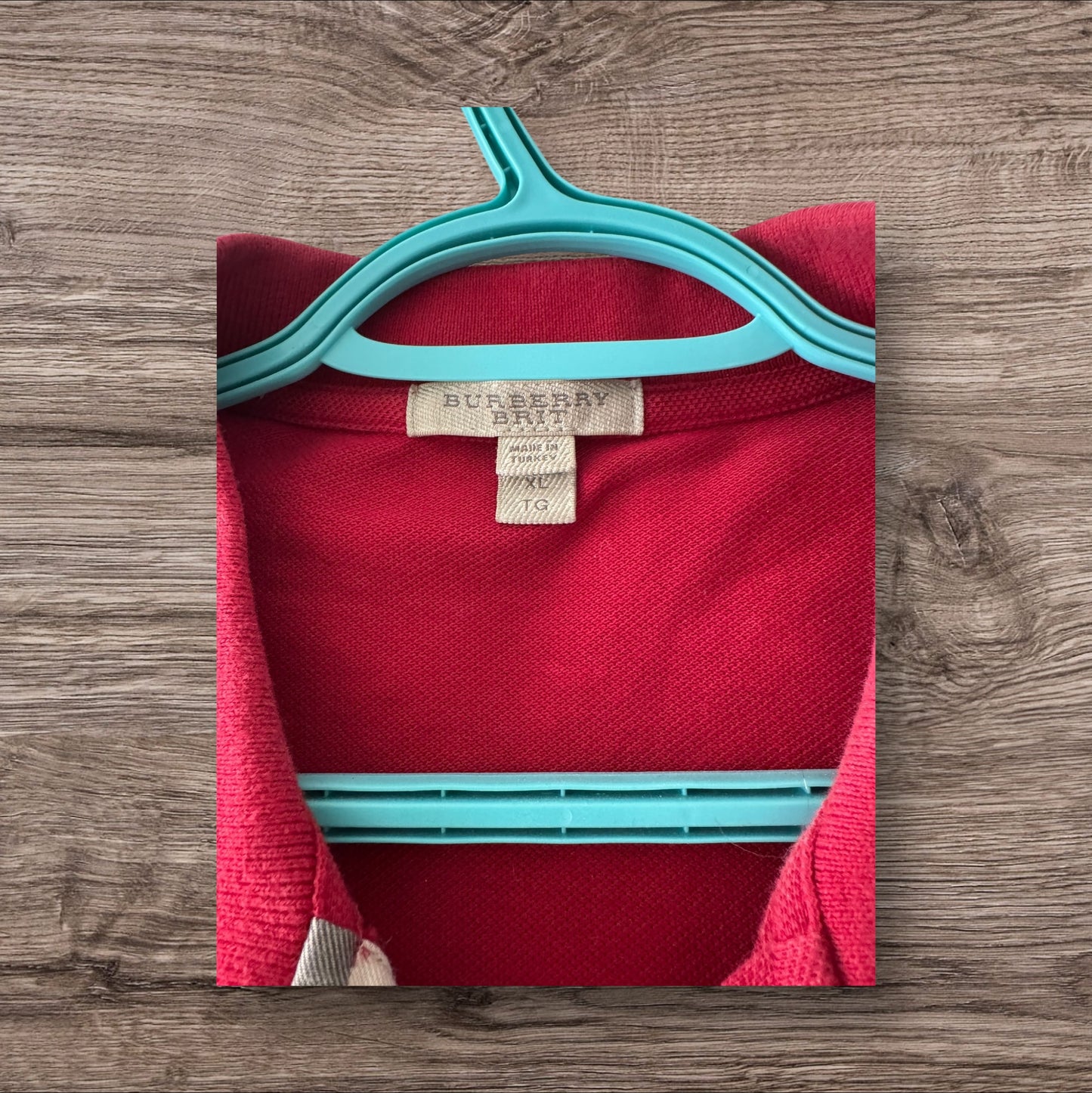 Burberry Red Polo Shirt
