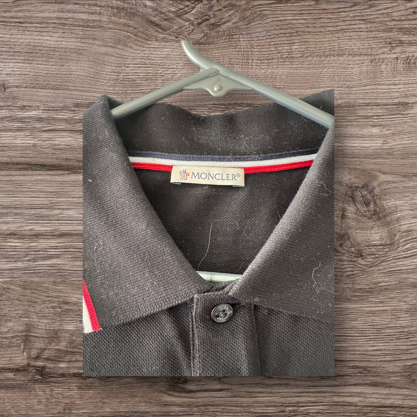 Moncler Black Polo Shirt