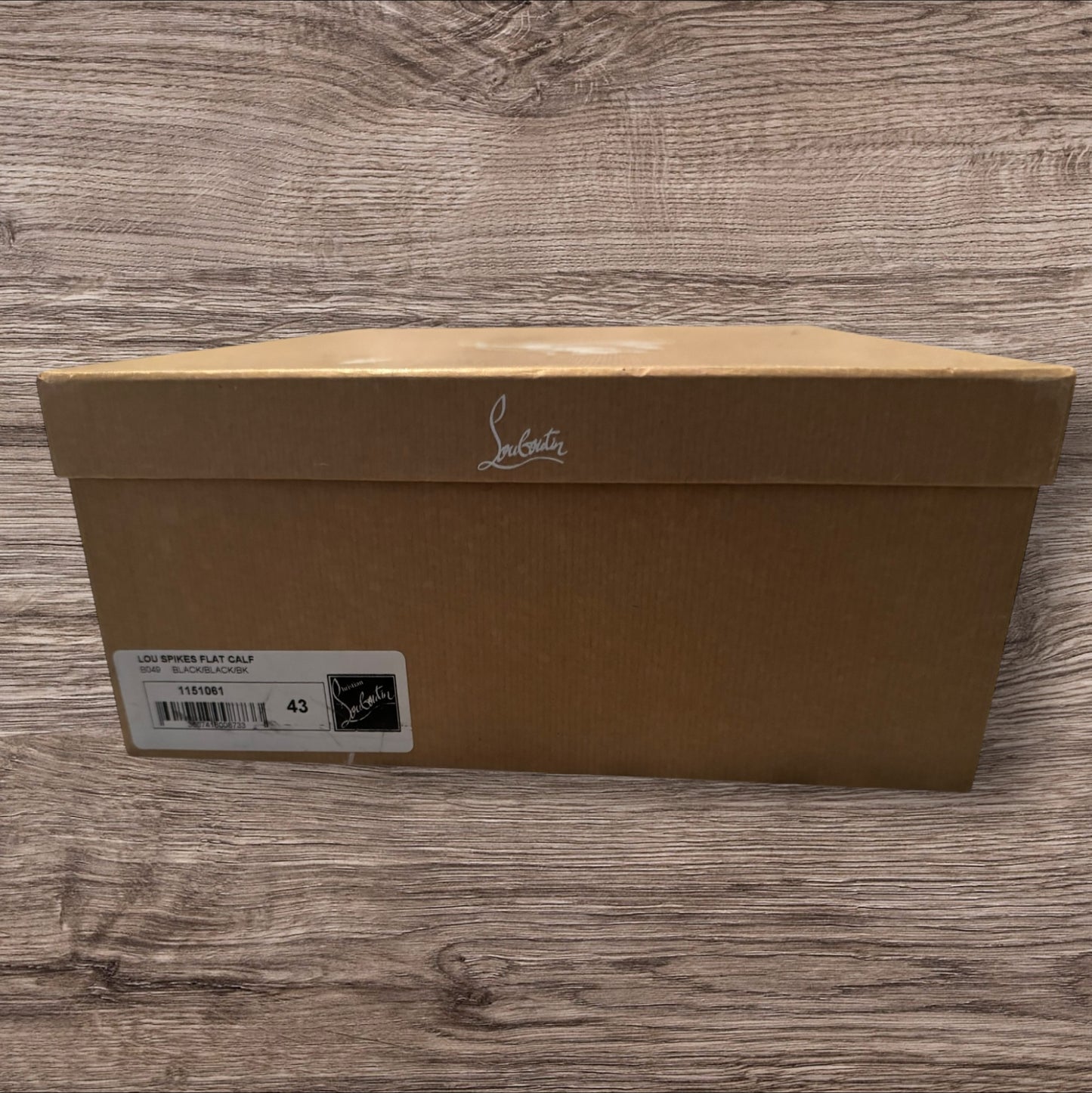 Christian Louboutin Lou Spikes Flat Calf Size 43 (1151061)