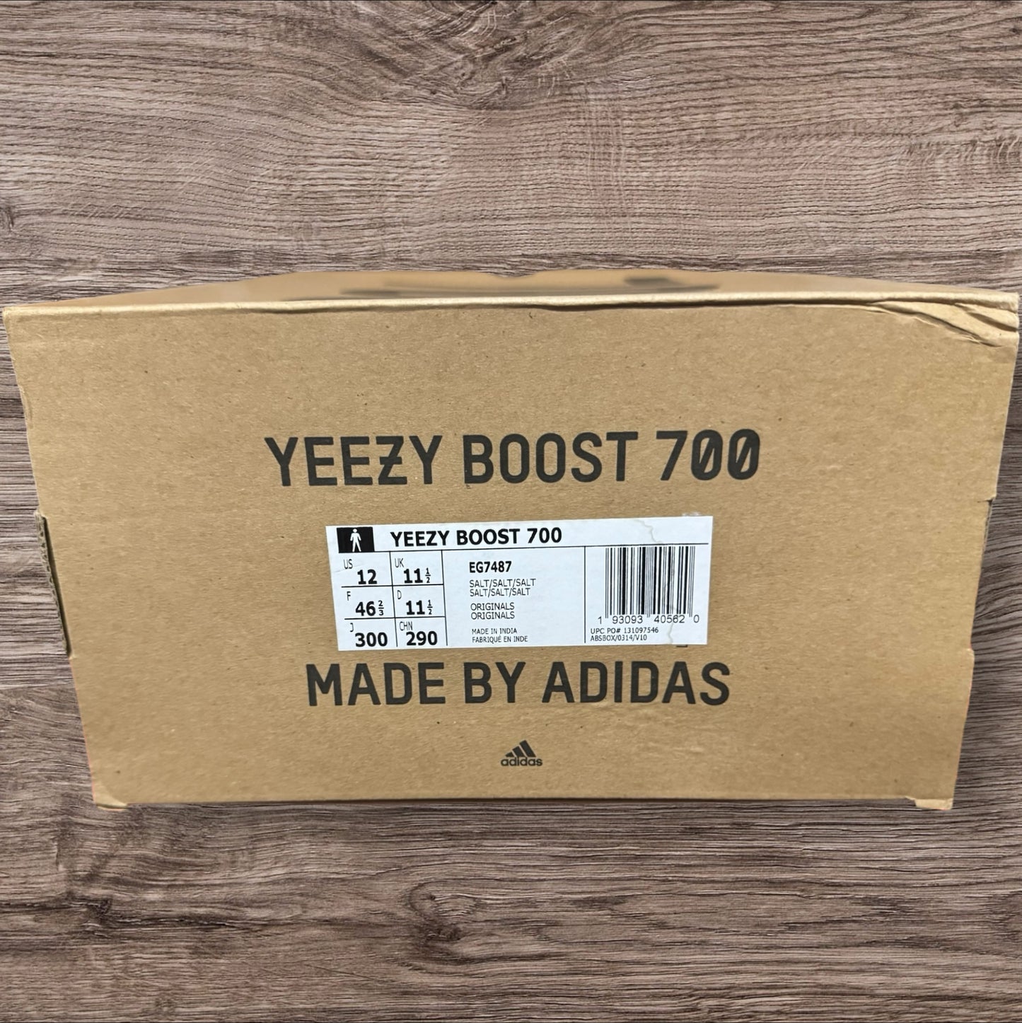 Adidas Yeezy 700 Salt Size 12 (EG7487)