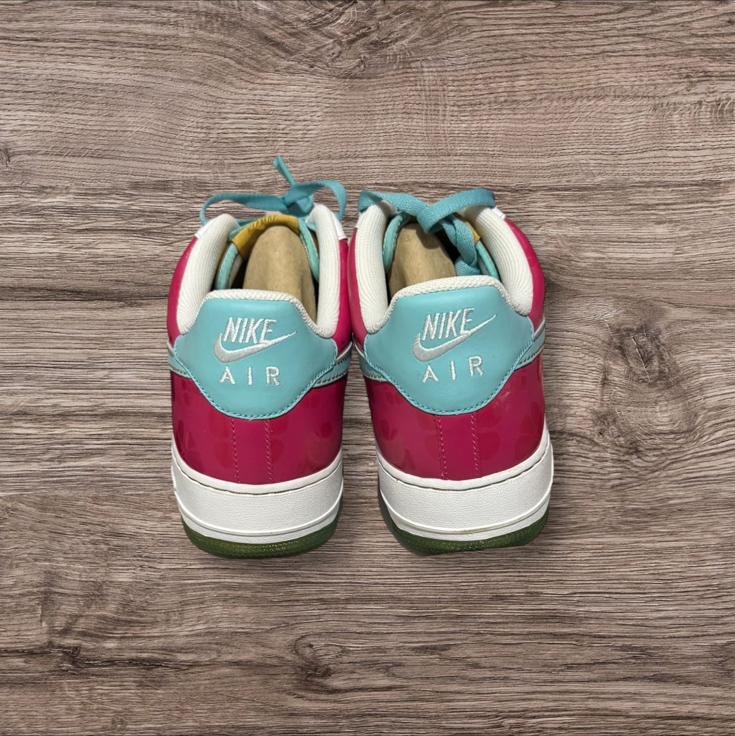 DS Air Force 1 Low Pink Hawaiian Gold Size 13 (Box Damage 315122 141)