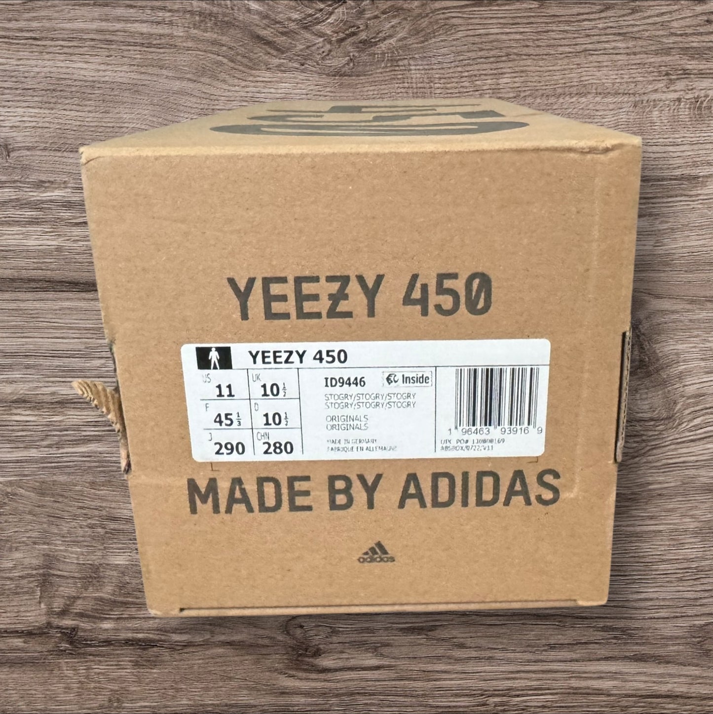 Adidas Yeezy 450 Stone Grey Size 11 (ID9446)