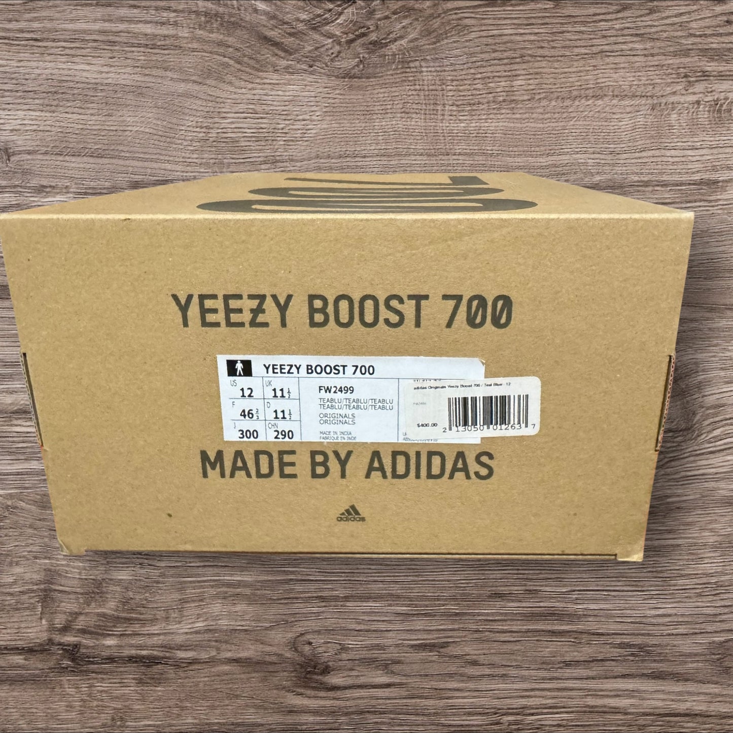 Adidas Yeezy 700 Teal Blue Size 12 (FW2499)