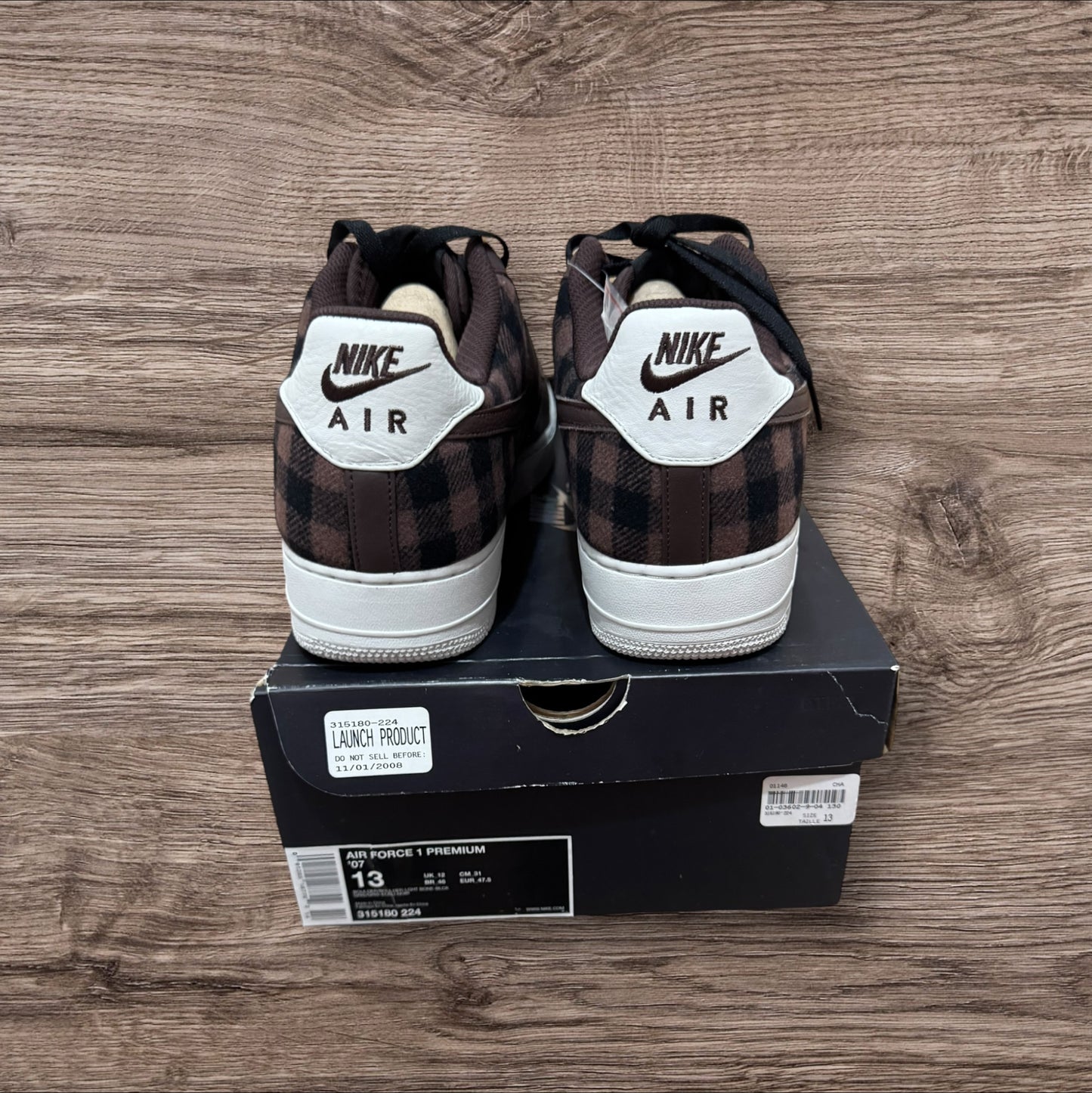 DS Air Force 1 Boulder Brown Size 13 (315180 224)