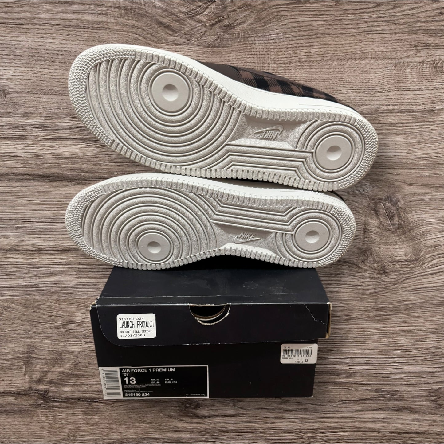 DS Air Force 1 Boulder Brown Size 13 (315180 224)