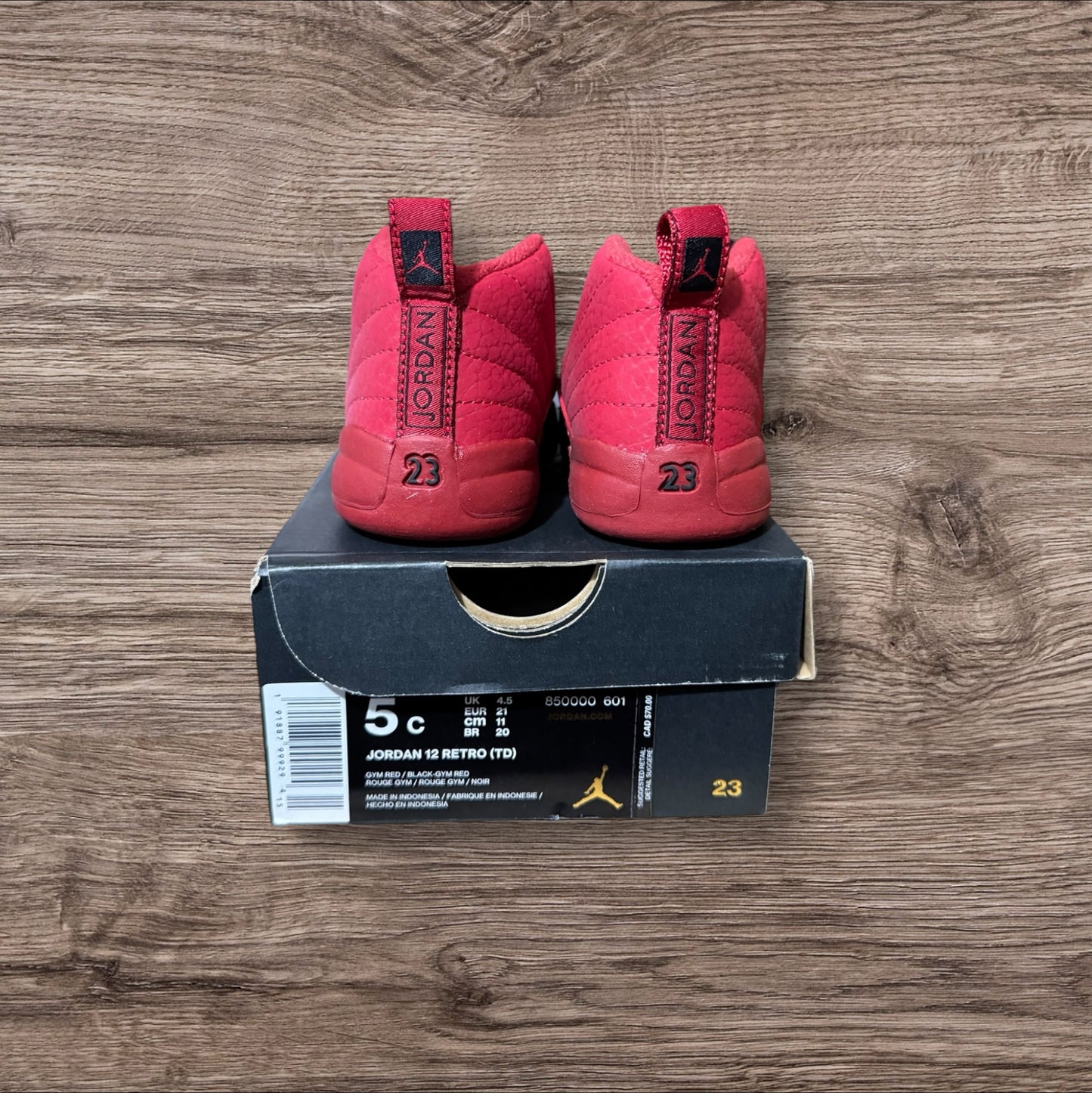 DS Infant Jordan 5 Gym Red Size 5C (850000 601)
