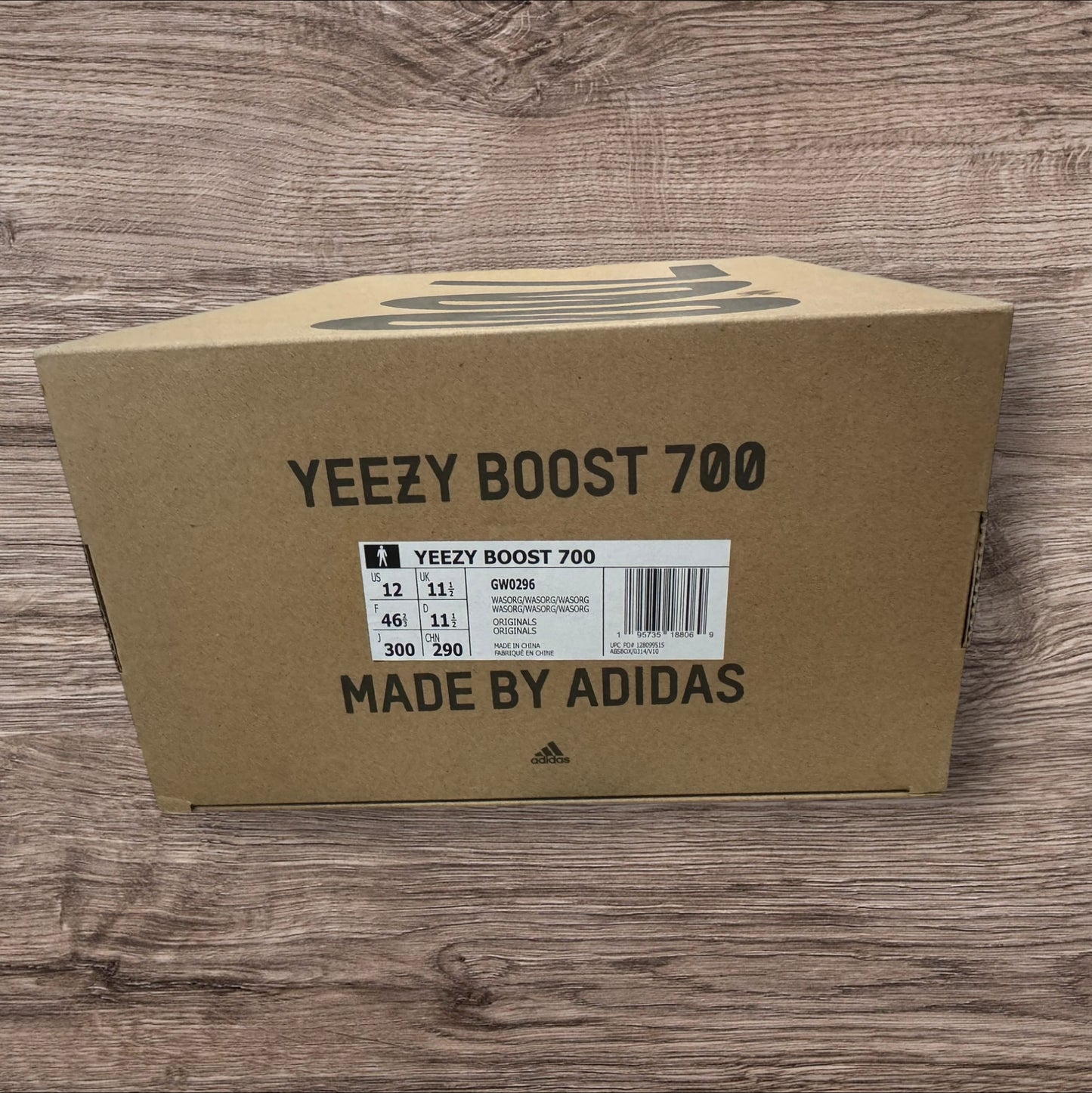 Adidas Yeezy 700 Wash Orange Size 12 (GW0296)