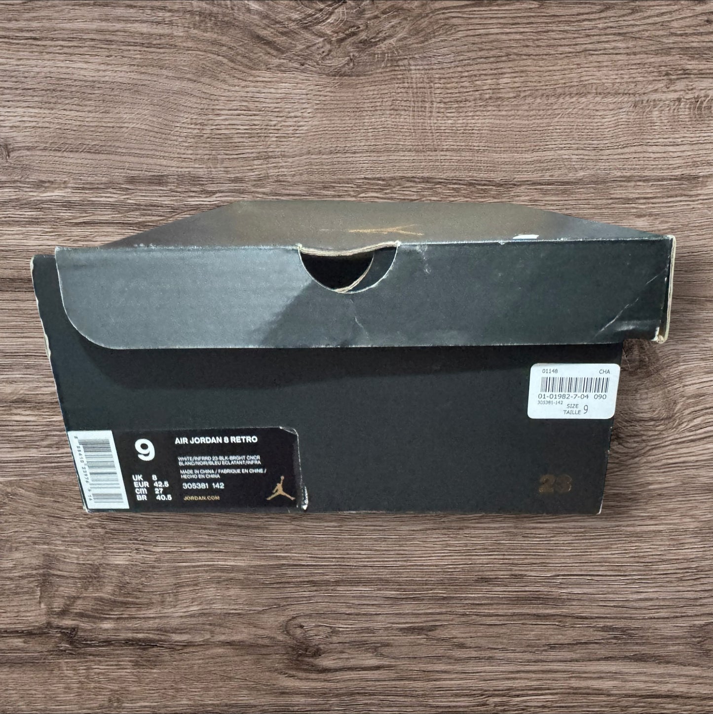 DS Jordan 8 3Peat Size 9 (305381 142)