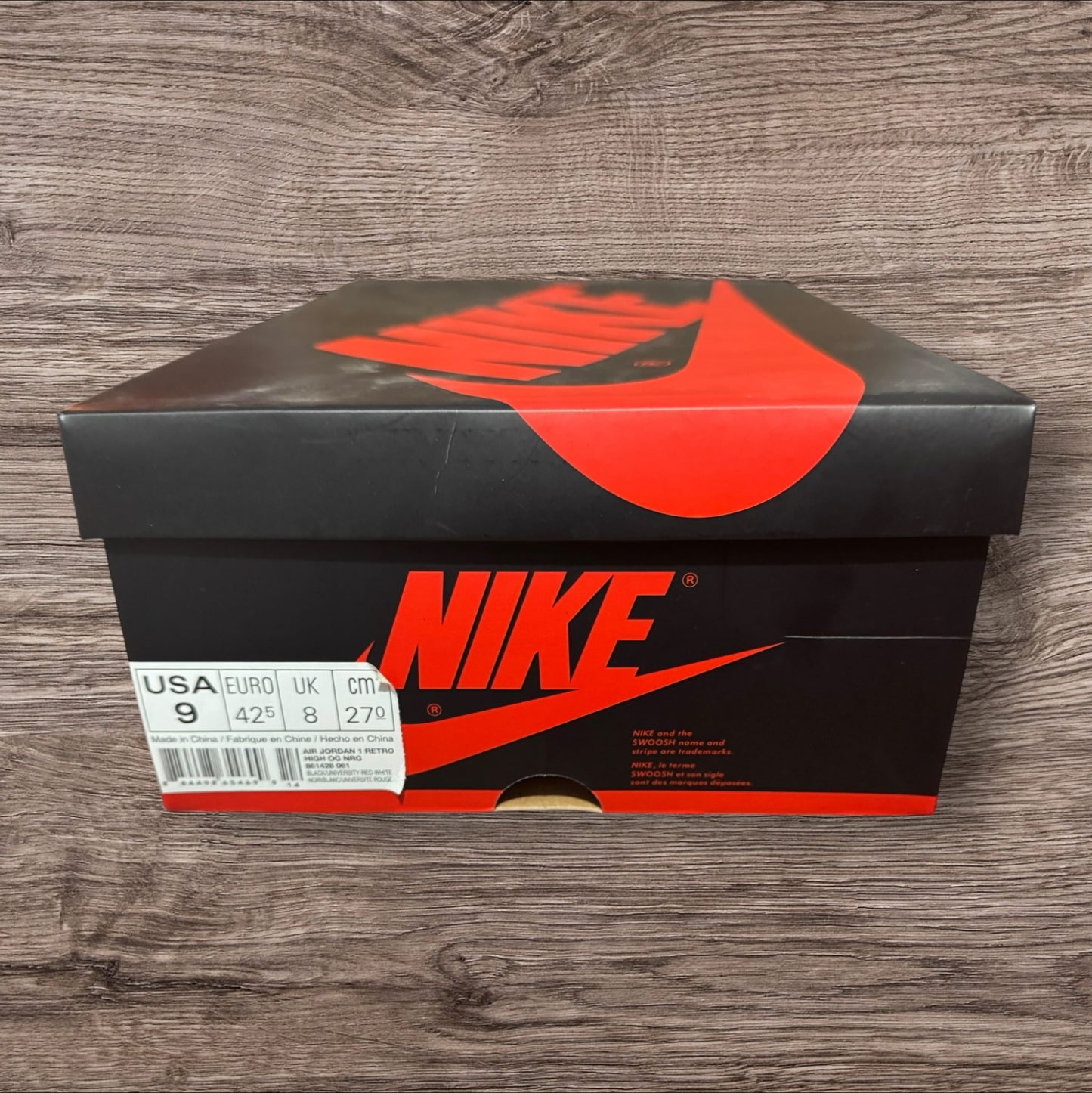 Jordan 1 Homage to Home Size 9 (861428 061)