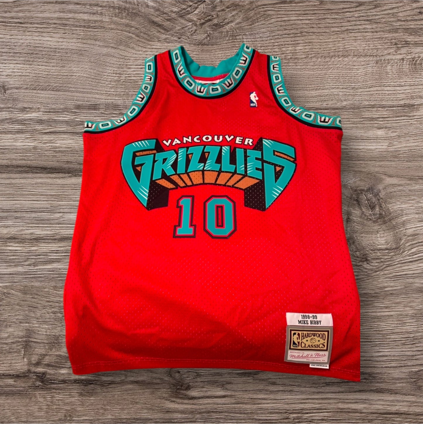 Mitchell & Ness Vancouver Grizzlies Mike Bibby Jersey Size Large