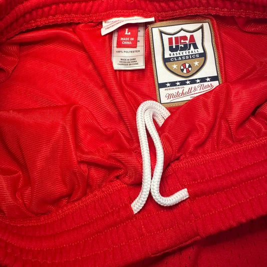 Mitchell & Ness Team USA Shorts Size Large