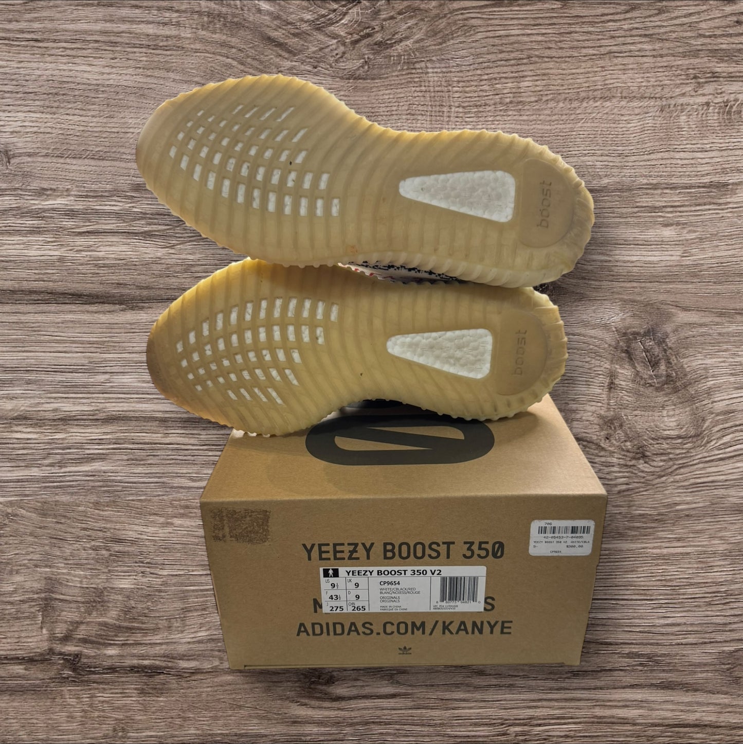 Adidas Yeezy 350 V2 Zebra Size 9.5 (CP9654)