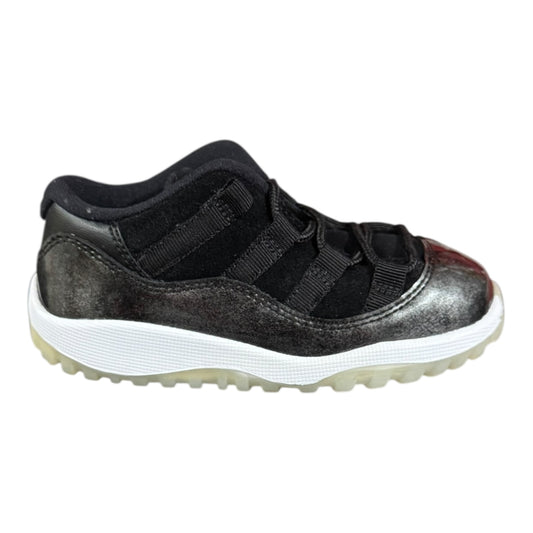DS Infant Jordan 11 Low Metallic Silver Size 8c (505836 010)
