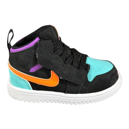 Infant Jordan 1 Mid Alt Black Total Orange Size 5C (AR6352 083)