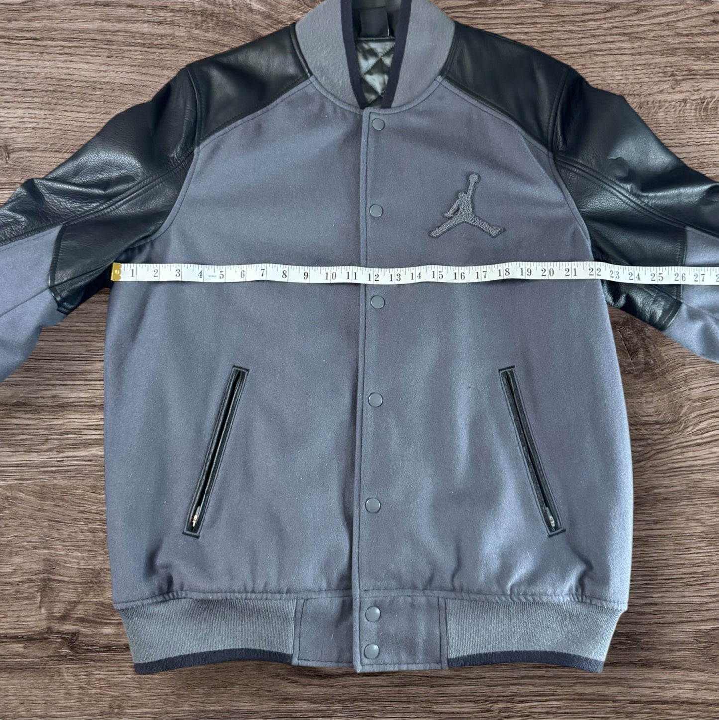 Jordan Grey Varsity Jacket Size XL