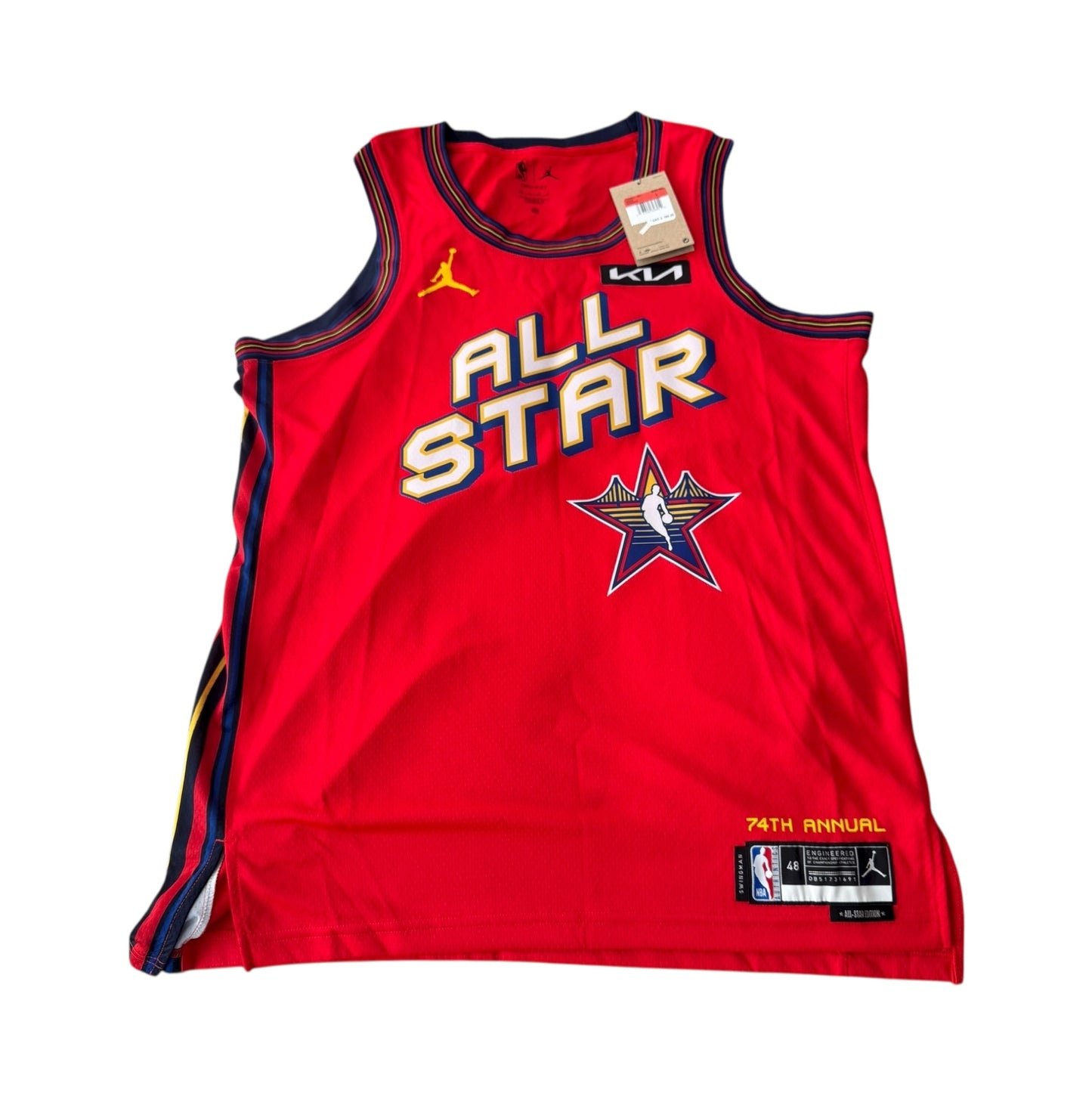 New NBA Red 74th Annual All-Star Jersey Size Large