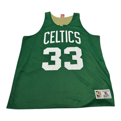 Mitchell & Ness Green Boston Celtics Larry Bird Reversible Practice Jersey Size XL