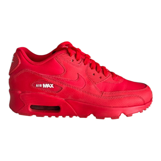 GS Nike Air Max 90 Triple Red Size 5Y (833412 606)