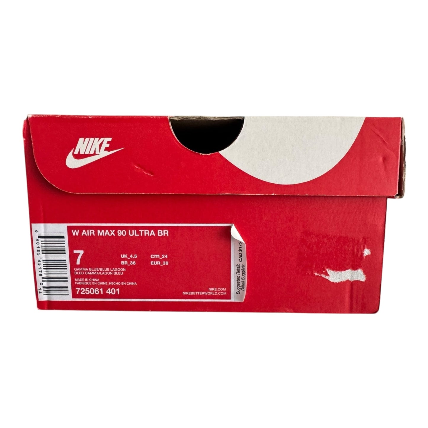 Woman Nike Air Max 90 Ultra Size 7 (725061 401)