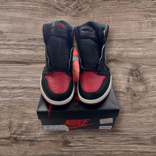 DS Jordan 1 Bred Toe Size 9.5 (555088-610)