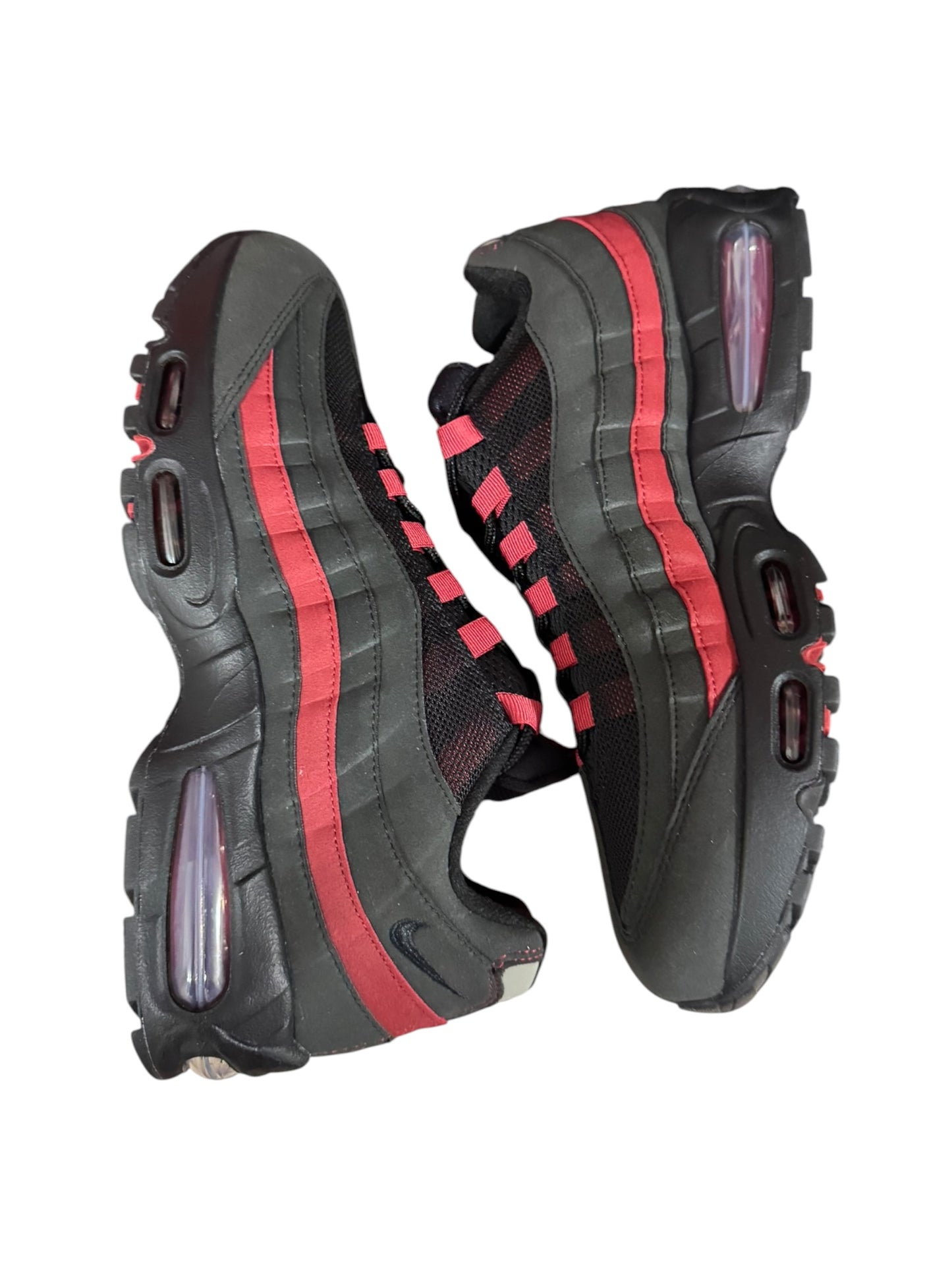 Nike Air Max 95 Black Crimson Grey Size 9.5 (HM4740-008)