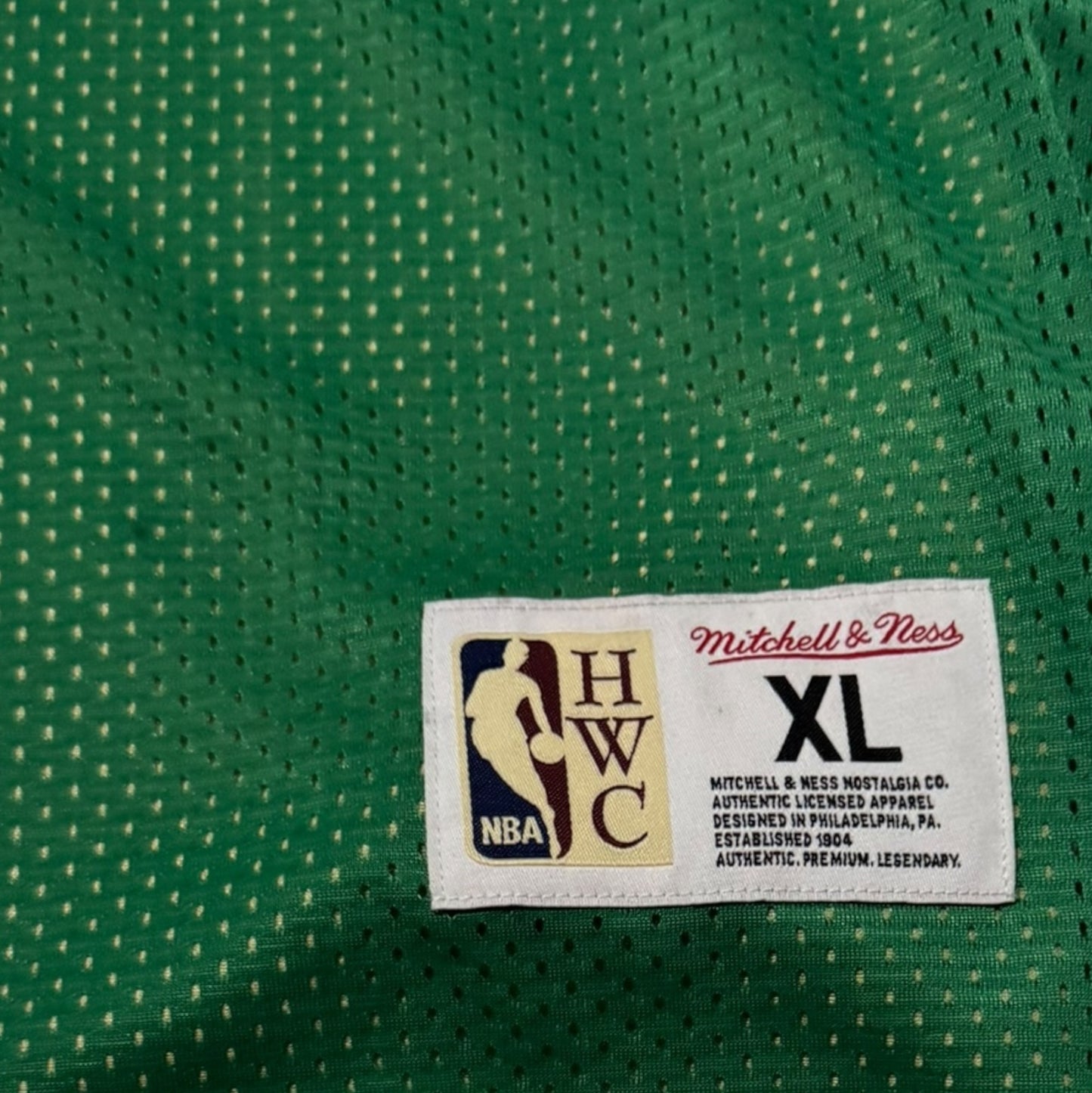 Mitchell & Ness Green Boston Celtics Larry Bird Reversible Practice Jersey Size XL