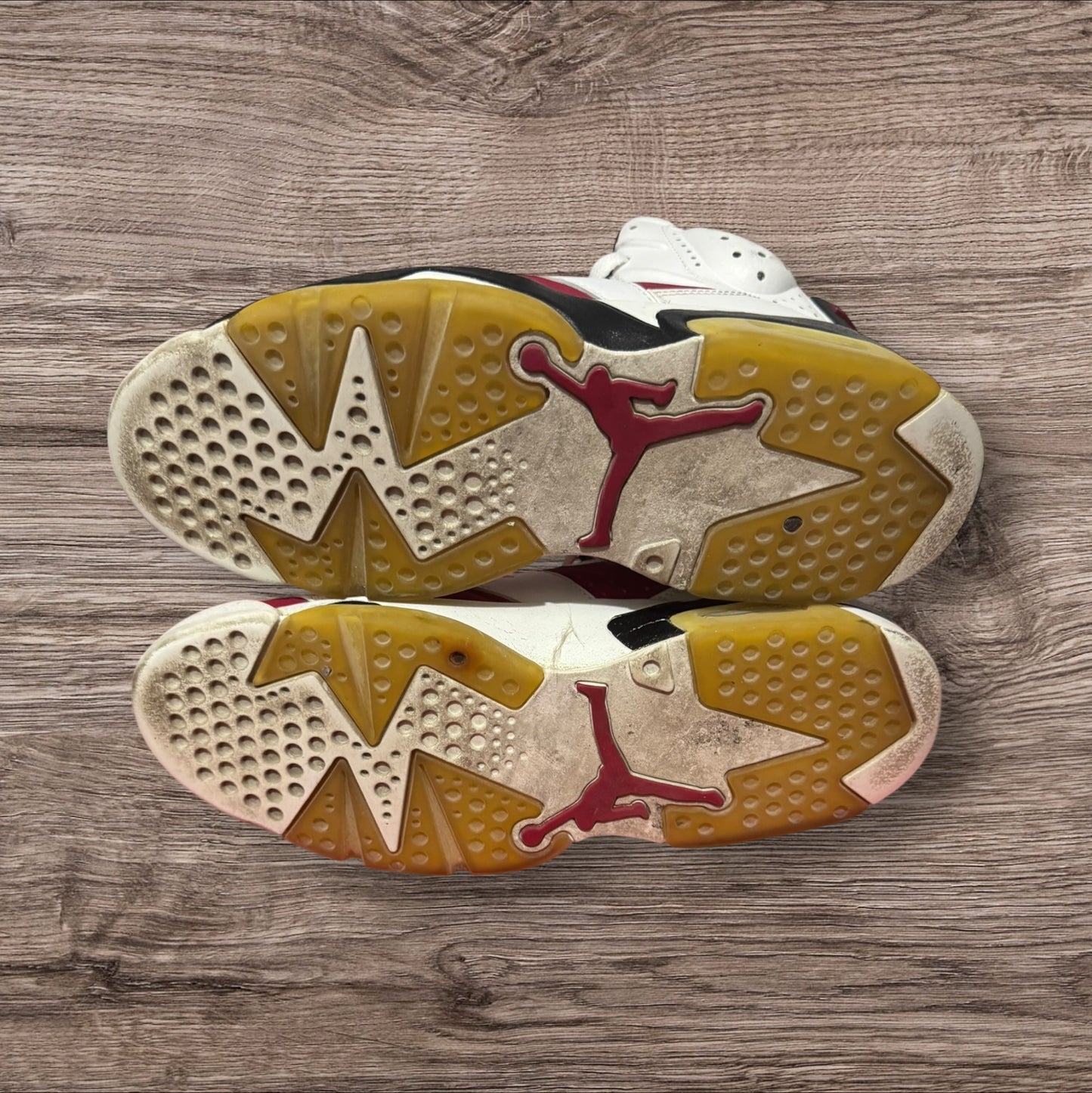 Jordan 6 Carmine (2009) Size 10 (No Box, Side Yellow 322719-161)