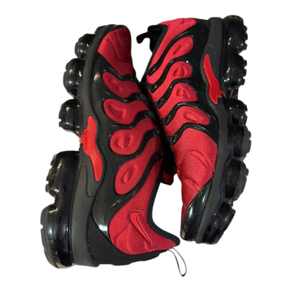 Nike Vapormax Plus University Red Black Size 10.5 (CU4863 600)